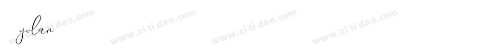悦黑 yolan字体转换